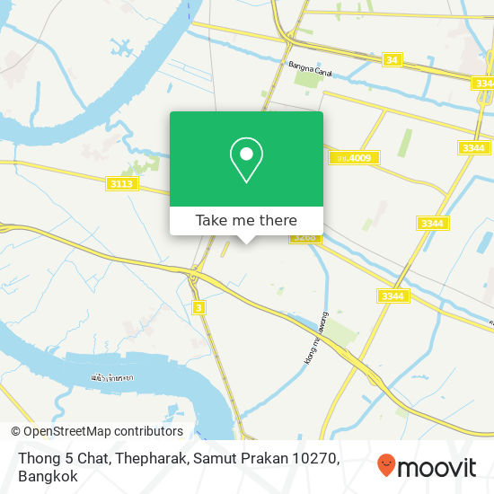 Thong 5 Chat, Thepharak, Samut Prakan 10270 map