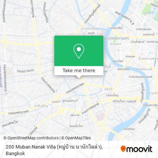 200 Muban Nanak Villa (หมู่บ้าน นานักวิลล่า) map