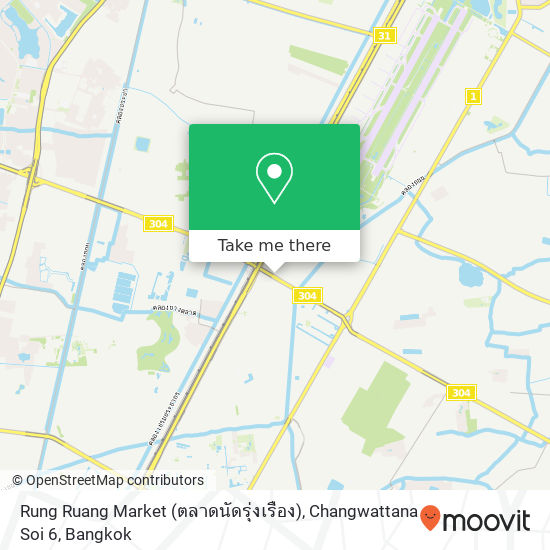 Rung Ruang Market (ตลาดนัดรุ่งเรือง), Changwattana Soi 6 map