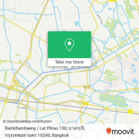 Ramkhamhaeng / Lat Phrao 130, บางกะปิ, กรุงเทพมหานคร 10240 map