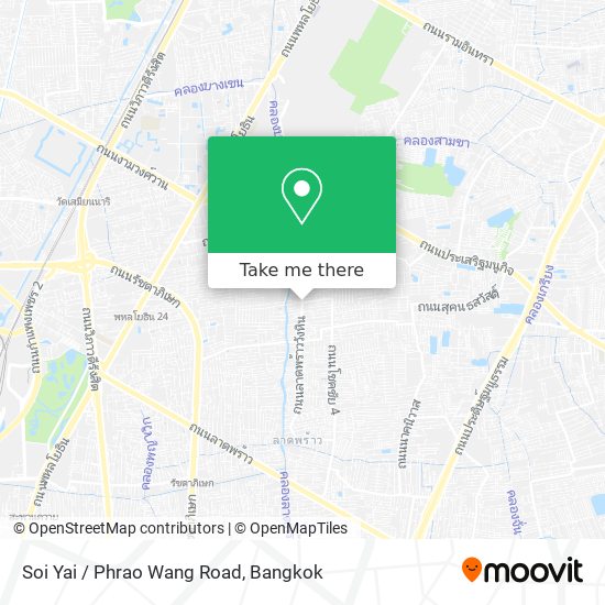 Soi Yai / Phrao Wang Road map