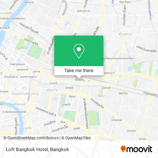 Loft Bangkok Hotel map