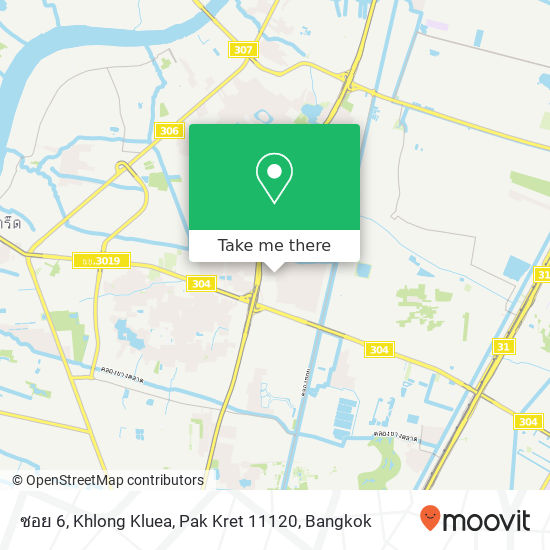 ซอย 6, Khlong Kluea, Pak Kret 11120 map