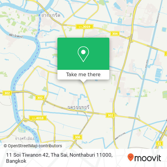 11 Soi Tiwanon 42, Tha Sai, Nonthaburi 11000 map