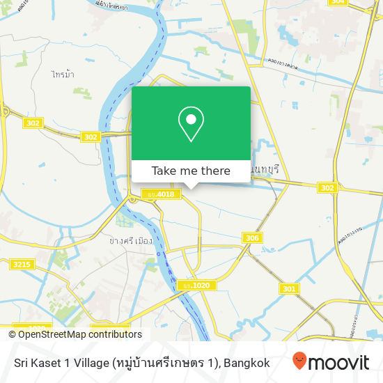 Sri Kaset 1 Village (หมู่บ้านศรีเกษตร 1) map