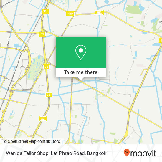 Wanida Tailor Shop, Lat Phrao Road map