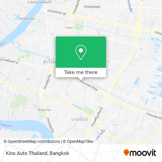 Kins Auto Thailand map