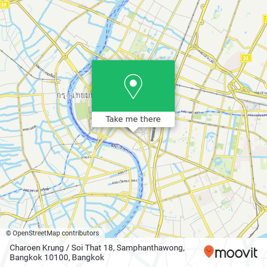 Charoen Krung / Soi That 18, Samphanthawong, Bangkok 10100 map