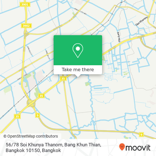 56 / 78 Soi Khunya Thanom, Bang Khun Thian, Bangkok 10150 map