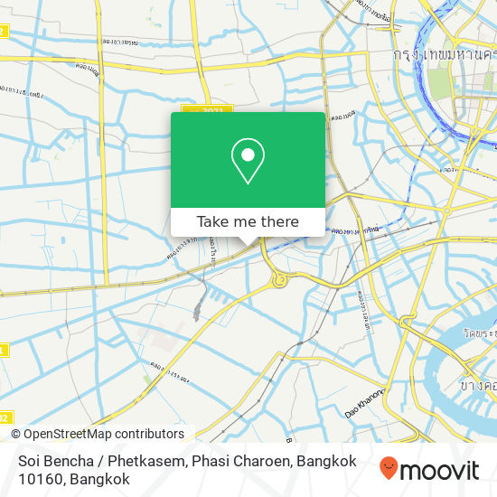 Soi Bencha / Phetkasem, Phasi Charoen, Bangkok 10160 map