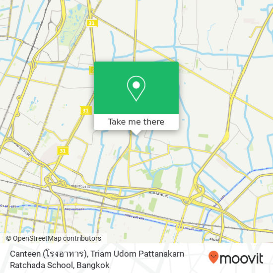 Canteen (โรงอาหาร), Triam Udom Pattanakarn Ratchada School map