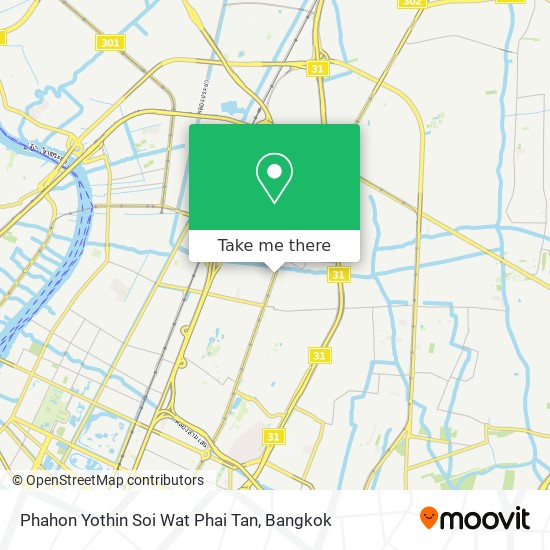 Phahon Yothin Soi Wat Phai Tan map