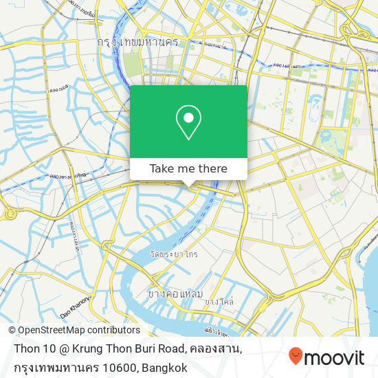 Thon 10 @ Krung Thon Buri Road, คลองสาน, กรุงเทพมหานคร 10600 map