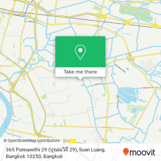 365 Punnawithi 29 (ปุณณวิถี 29), Suan Luang, Bangkok 10250 map