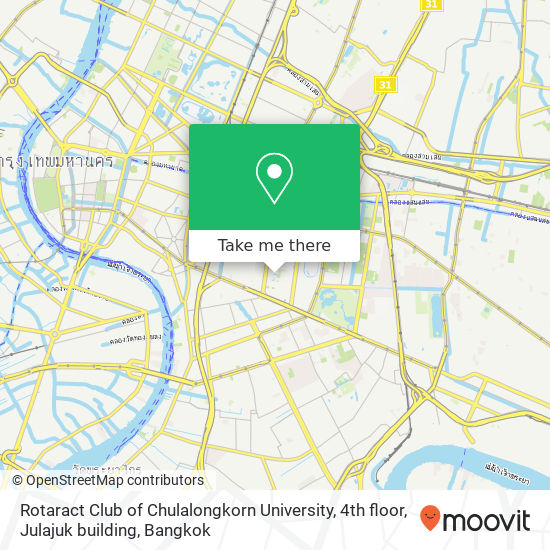 Rotaract Club of Chulalongkorn University, 4th floor, Julajuk building map