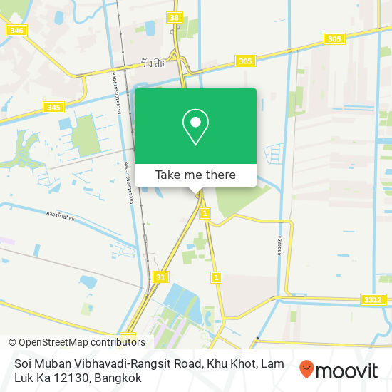 Soi Muban Vibhavadi-Rangsit Road, Khu Khot, Lam Luk Ka 12130 map