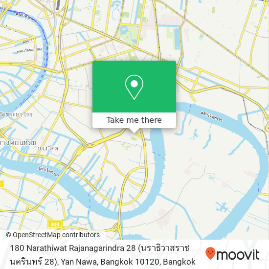 180 Narathiwat Rajanagarindra 28 (นราธิวาสราชนครินทร์ 28), Yan Nawa, Bangkok 10120 map