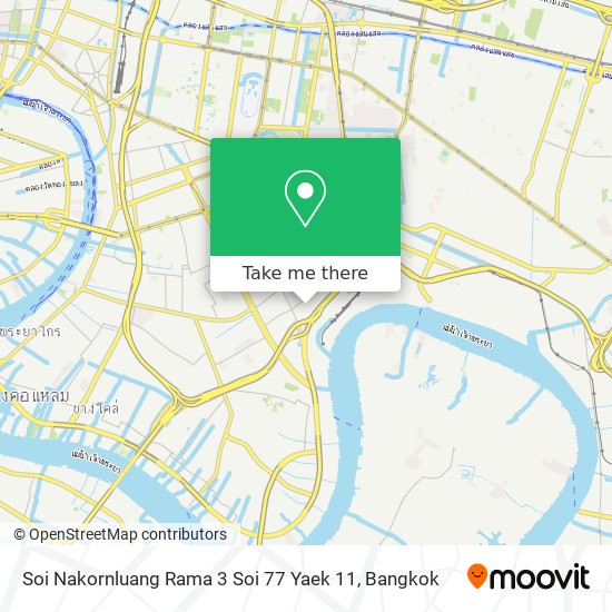 Soi Nakornluang Rama 3 Soi 77 Yaek 11 map