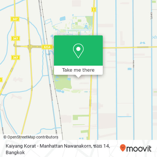 Kaiyang Korat - Manhattan Nawanakorn, ซอย 14 map