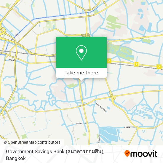 Government Savings Bank (ธนาคารออมสิน) map