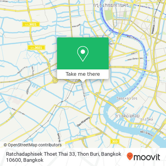 Ratchadaphisek Thoet Thai 33, Thon Buri, Bangkok 10600 map