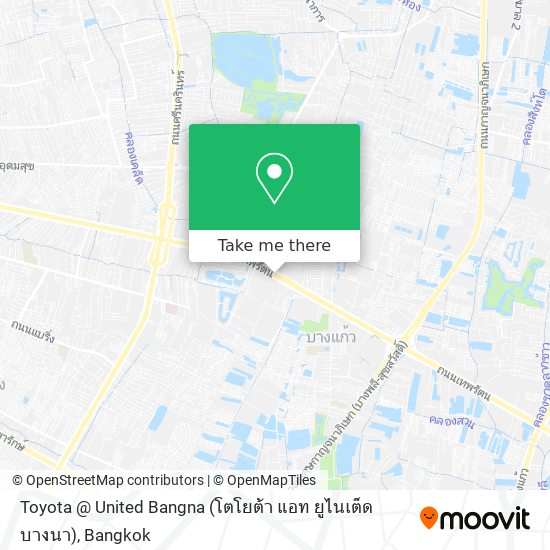 Toyota @ United Bangna (โตโยต้า แอท ยูไนเต็ด บางนา) map