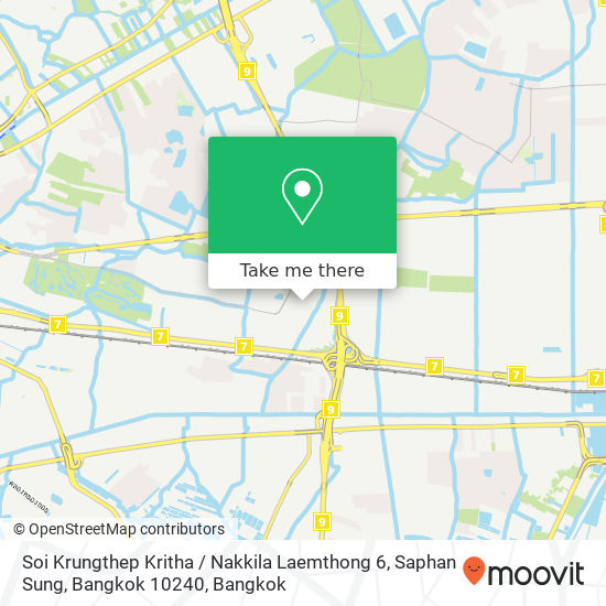 Soi Krungthep Kritha / Nakkila Laemthong 6, Saphan Sung, Bangkok 10240 map