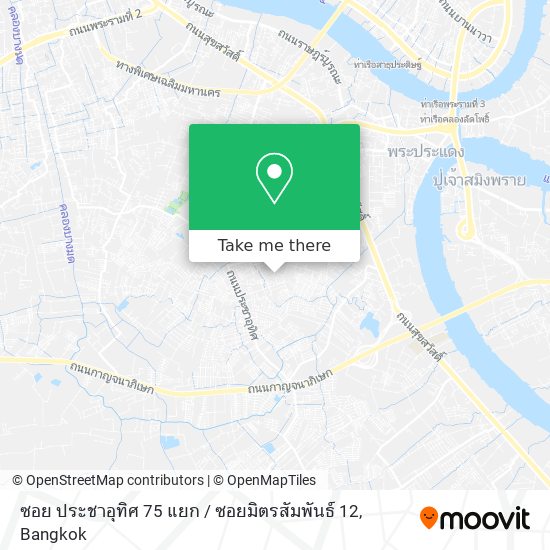 ซอย ประชาอุทิศ 75 แยก / ซอยมิตรสัมพันธ์ 12 map