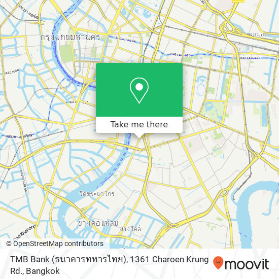 TMB Bank (ธนาคารทหารไทย), 1361 Charoen Krung Rd. map