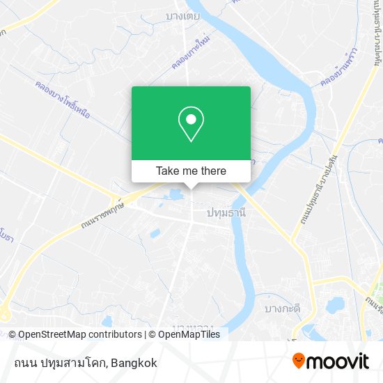 ถนน ปทุมสามโคก map