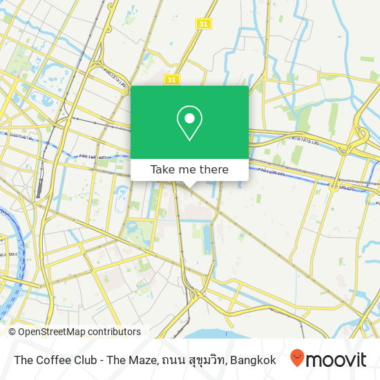 The Coffee Club - The Maze, ถนน สุขุมวิท map