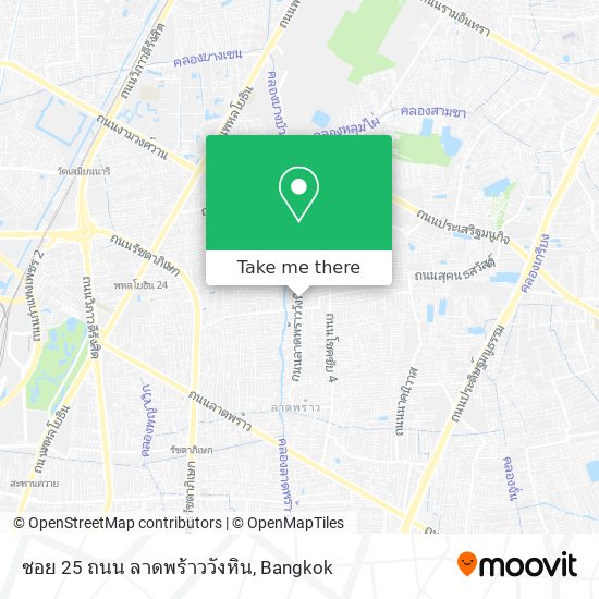 ซอย 25 ถนน ลาดพร้าววังหิน map