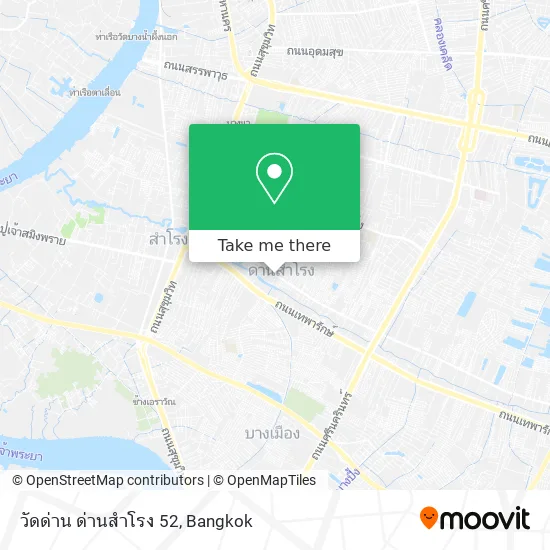 วัดด่าน ด่านสำโรง 52 map