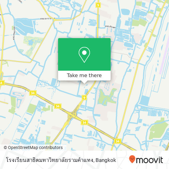 โรงเรียนสาธิตมหาวิทยาลัยรามคำแหง map