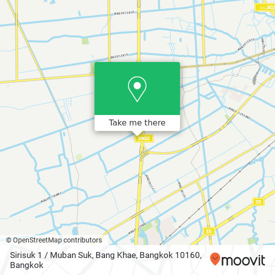 Sirisuk 1 / Muban Suk, Bang Khae, Bangkok 10160 map