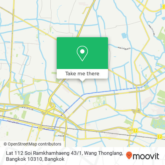 Lat 112 Soi Ramkhamhaeng 43 / 1, Wang Thonglang, Bangkok 10310 map