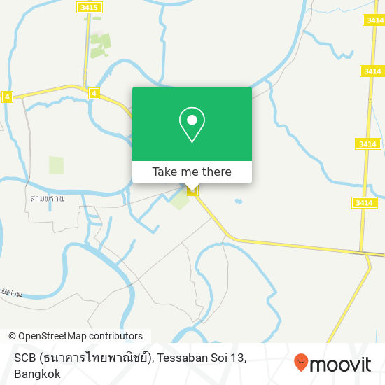 SCB (ธนาคารไทยพาณิชย์), Tessaban Soi 13 map