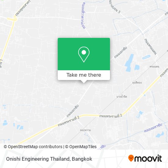 Onishi Engineering Thailand map