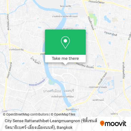 City Sense Rattanathibet-Leangmuangnon (ซิตี้เซนส์ รัตนาธิเบศร์-เลี่ยงเมืองนนท์) map