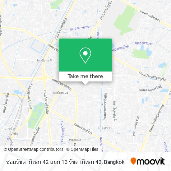 ซอยรัชดาภิเษก 42 แยก 13 รัชดาภิเษก 42 map