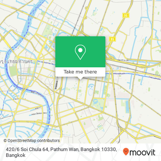 420 / 6 Soi Chula 64, Pathum Wan, Bangkok 10330 map