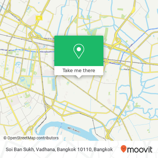 Soi Ban Sukh, Vadhana, Bangkok 10110 map