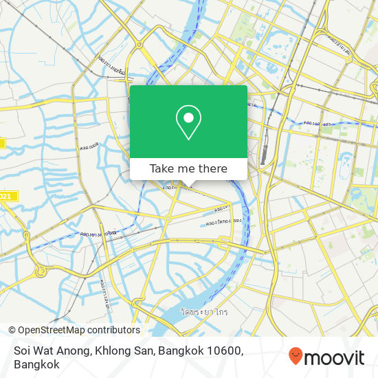 Soi Wat Anong, Khlong San, Bangkok 10600 map