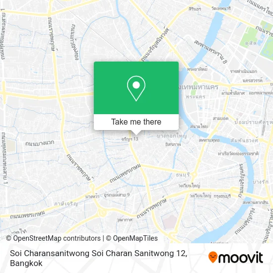 Soi Charansanitwong Soi Charan Sanitwong 12 map