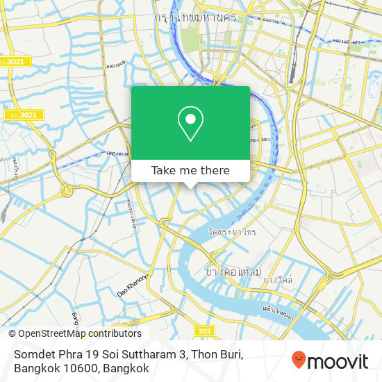 Somdet Phra 19 Soi Suttharam 3, Thon Buri, Bangkok 10600 map