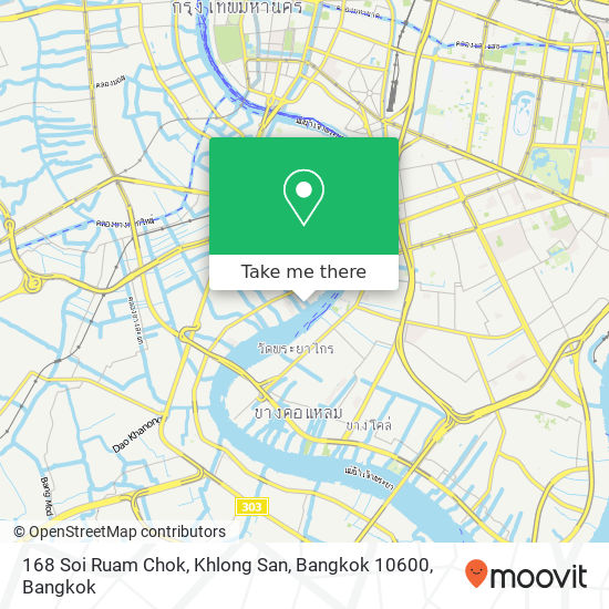 168 Soi Ruam Chok, Khlong San, Bangkok 10600 map