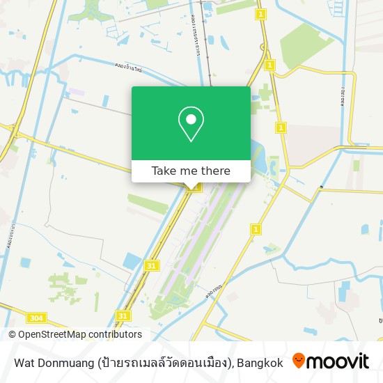 Wat Donmuang (ป้ายรถเมลล์วัดดอนเมือง) map