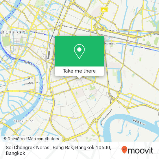 Soi Chongrak Norasi, Bang Rak, Bangkok 10500 map