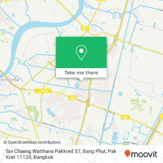 Soi Chaeng Watthana Pakkred 37, Bang Phut, Pak Kret 11120 map