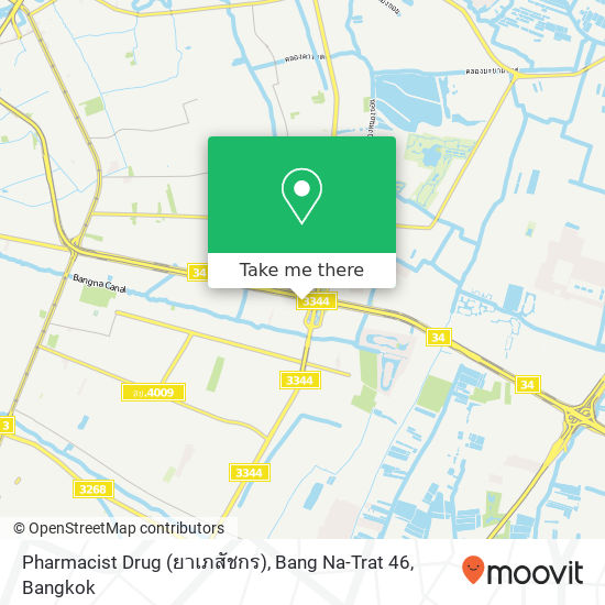 Pharmacist Drug (ยาเภสัชกร), Bang Na-Trat 46 map